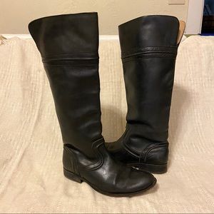 Frye Melissa Trapunto Leather Riding Boots